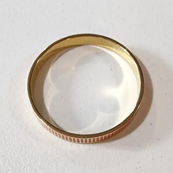 Kate Spade At Your Service Orange Enamel Bangle Bracelet - Picture 5 of 9